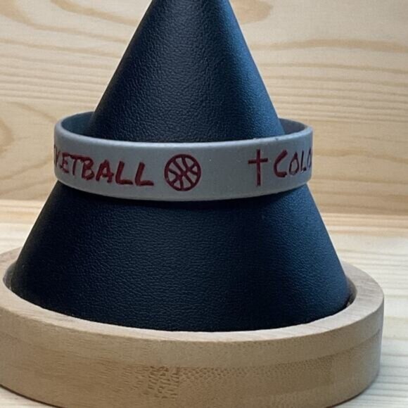 Gray BCA Basketball Colossians 3:25 Bracelet School - Picture 4 of 5